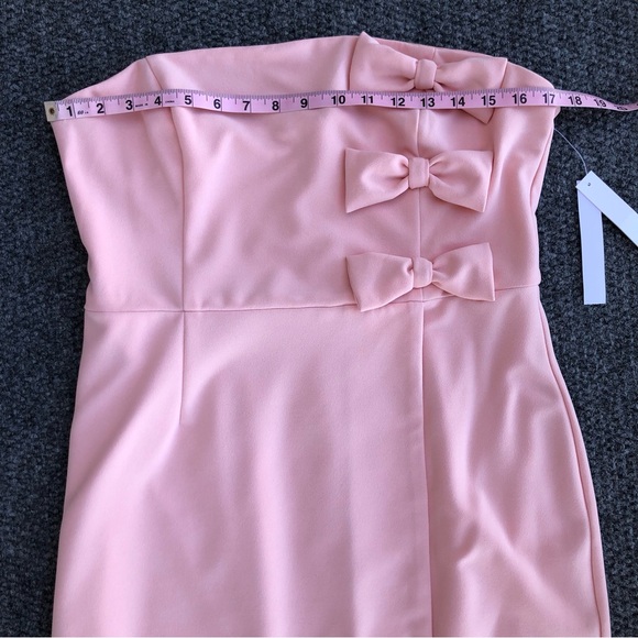 AQUA bow strapless mini dress size XL - Picture 6 of 14